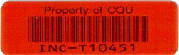 Red Asset Label